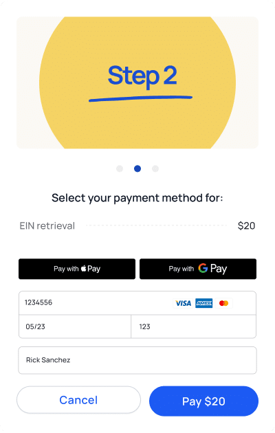 Pay $20 for an EIN with Crowded, cheapest prices on the market