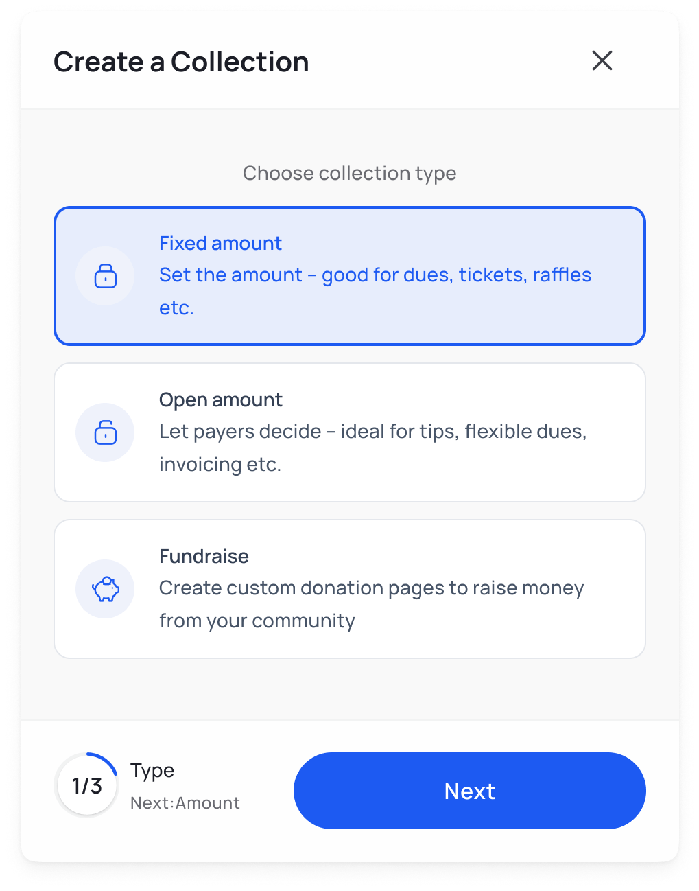 Popup.create collection 2 min Crowded