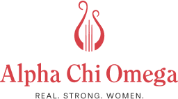 alpha chi omega vertical logo Crowded