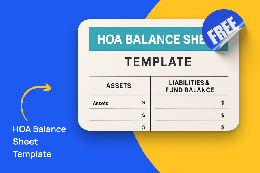 HOA Balance Sheet Template