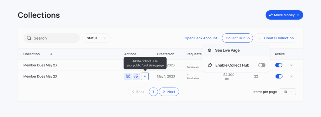 add your fundraiser to a public discoverable page