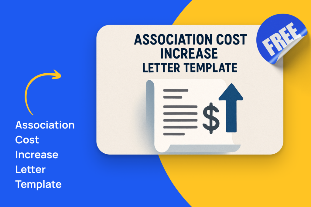 Cost Increase Letter for Associations: