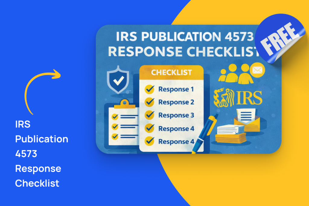 irs publication 4573 response checklist