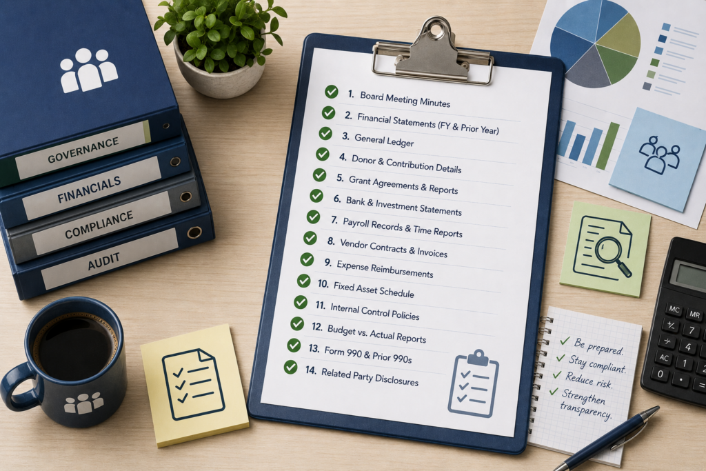 nonprofit audit checklist