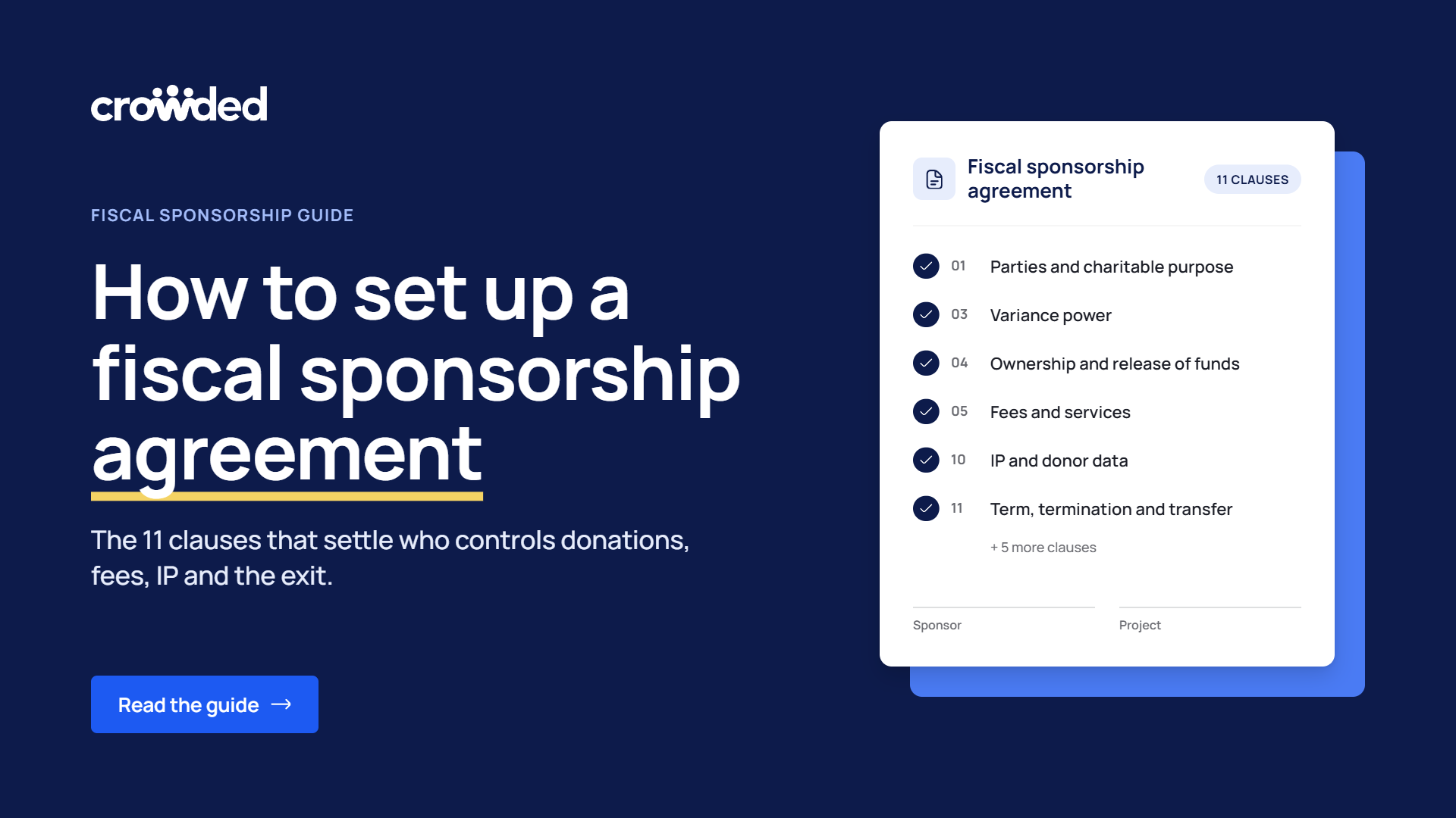 fiscal sponsorship agreement